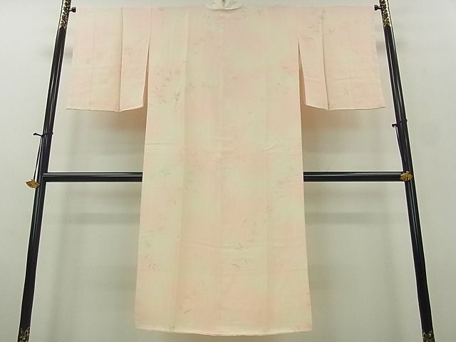 平和屋着物■上質な長襦袢　袷　枝花文　暈し染め　逸品　mz0493