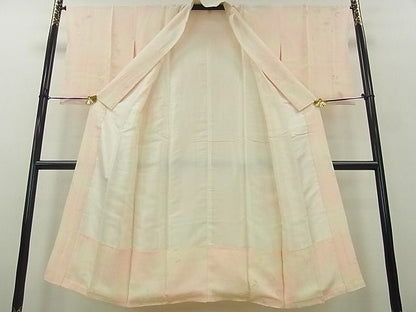 平和屋着物■上質な長襦袢　袷　枝花文　暈し染め　逸品　mz0493