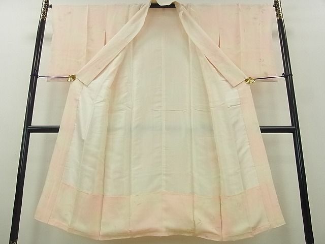 平和屋着物■上質な長襦袢　袷　枝花文　暈し染め　逸品　mz0493