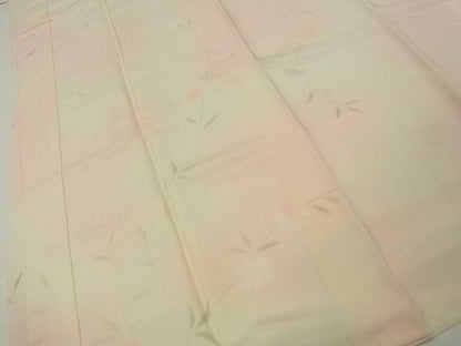 平和屋着物■上質な長襦袢　袷　枝花文　暈し染め　逸品　mz0493