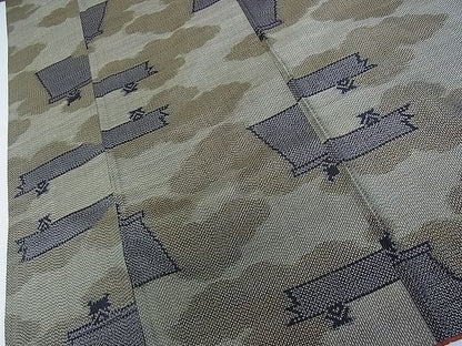 平和屋着物■上質な紬 風景文 逸品 mz0802