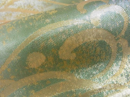 平和屋着物■六通柄袋帯 立波文 金糸 引箔 逸品 mz1313