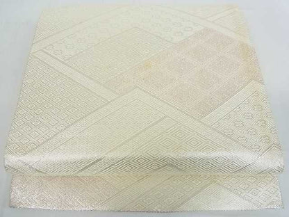 平和屋着物■佐賀錦 六通柄袋帯 吉祥文 銀糸 逸品 mz1431