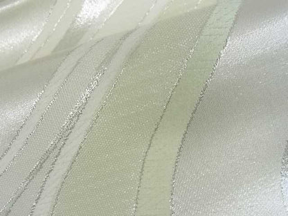 平和屋着物■西陣　六通柄袋帯　流水文　銀糸　証紙付き　逸品　mz1441