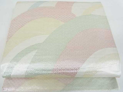 平和屋着物■六通柄袋帯 吉祥文 銀糸 逸品 mz1443