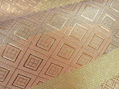 平和屋着物■佐賀錦 六通柄袋帯 霞取り吉祥文 金糸 逸品 mz2217