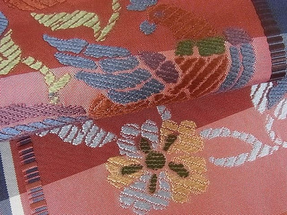 平和屋着物■六通柄袋帯 花鳥間道 逸品 mz2246