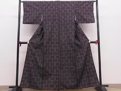 平和屋着物■上質な紬　吉祥文　逸品　n-mz2479