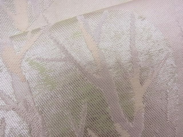 平和屋着物■六通柄袋帯 唐織 樹林文 銀糸 逸品 n-mz2787
