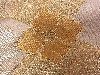 平和屋着物■六通柄袋帯 菱天井花菱文 金糸 逸品 n-mz2795