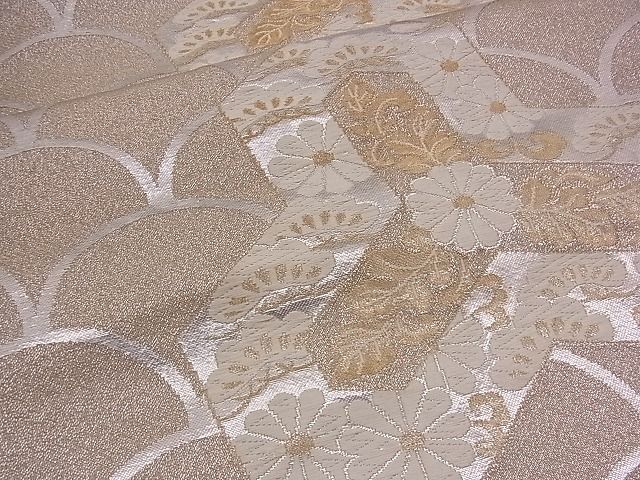 平和屋着物■六通柄袋帯 唐織 毘沙門亀甲 梅松文 金銀糸 逸品 n-mz2817
