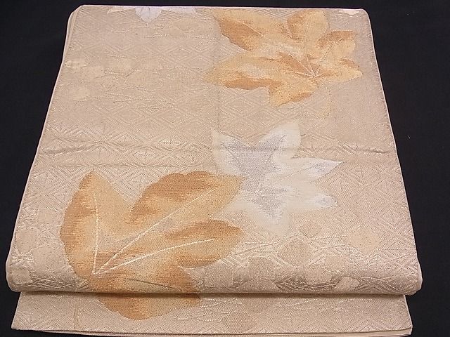 平和屋着物■六通柄袋帯 箔散らし 舞楓文 金銀糸 逸品 n-mz2878