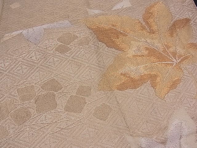 平和屋着物■六通柄袋帯 箔散らし 舞楓文 金銀糸 逸品 n-mz2878