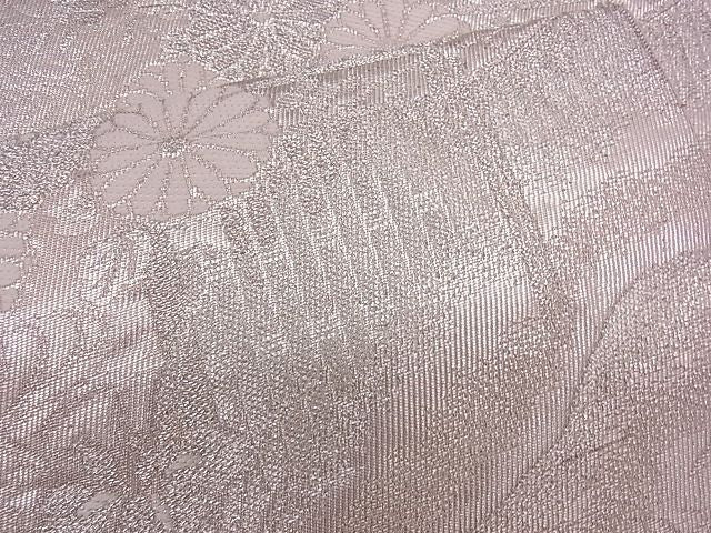 平和屋着物■六通柄袋帯 屏風鴛鴦花文 銀糸 逸品 n-mz2883