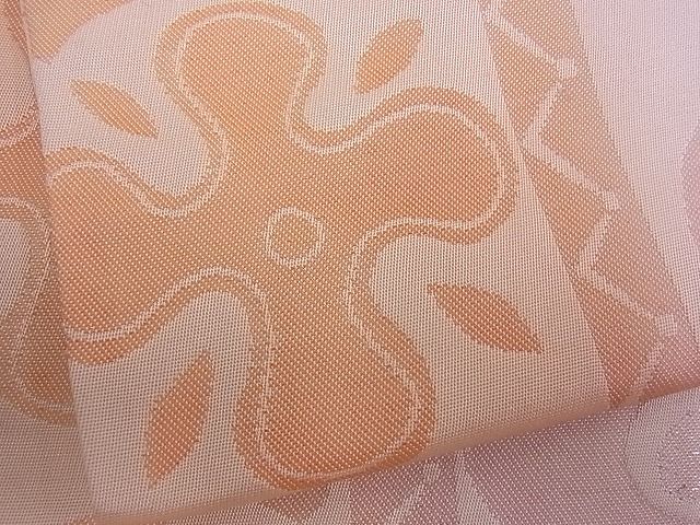 平和屋着物■六通柄袋帯 吉祥花文 銀彩 逸品 n-mz3083