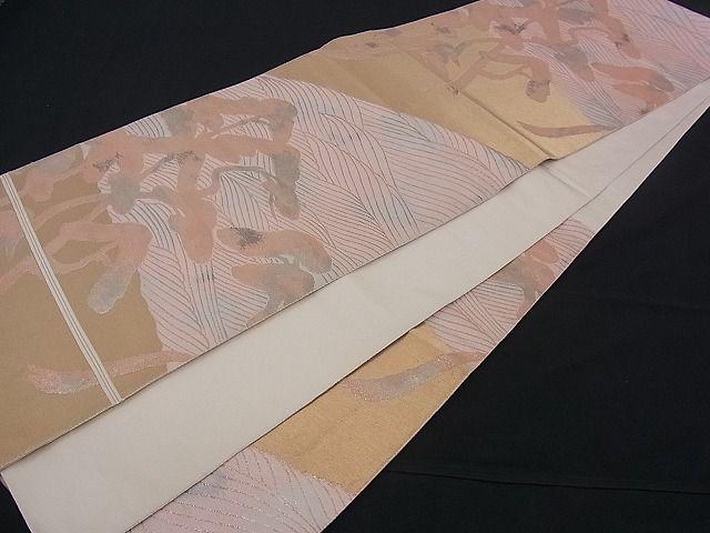 平和屋着物■六通柄袋帯 浜松文 金銀糸 逸品 n-mz3089