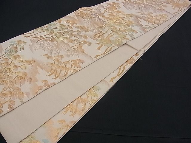 平和屋着物■六通柄袋帯 浜松文 金糸 逸品 n-mz3097