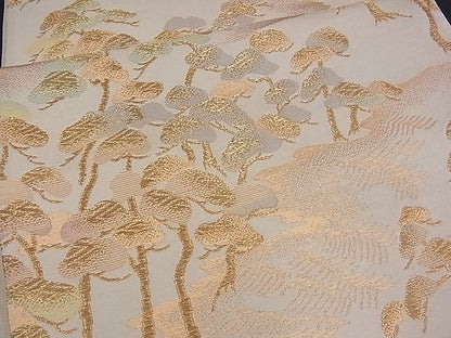平和屋着物■六通柄袋帯 浜松文 金糸 逸品 n-mz3097