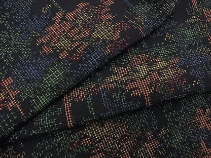 平和屋着物■上質な紬　樹林文　逸品　n-mz3849
