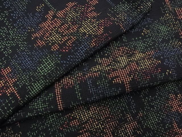 平和屋着物■上質な紬　樹林文　逸品　n-mz3849
