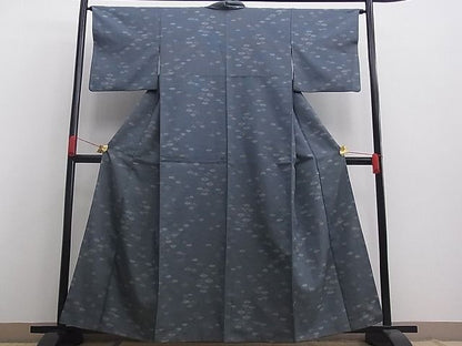 平和屋着物■上質なお召　吉祥文　逸品　n-mz4234