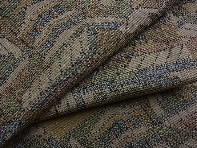 平和屋着物■上質な紬　風景花文　逸品　n-mz4484