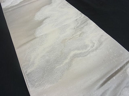 平和屋着物■六通柄袋帯 ふくれ織 流水文 引箔 逸品 n-mz4865