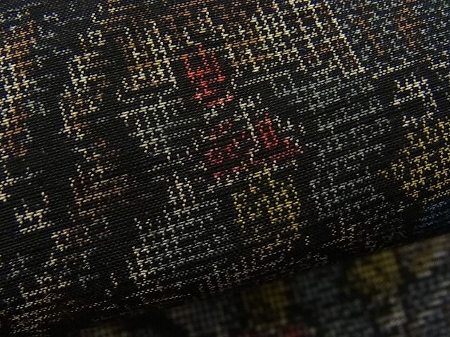 平和屋着物■上質な紬　遠山人物風景文　逸品　n-ab0288