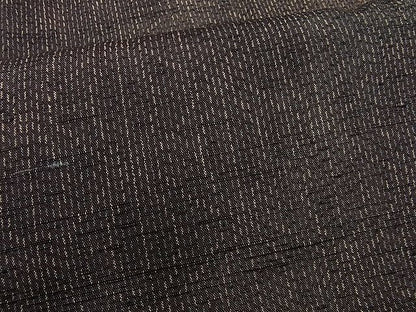 平和屋着物■上質な紬　麻の葉文様　逸品　n-ab0677