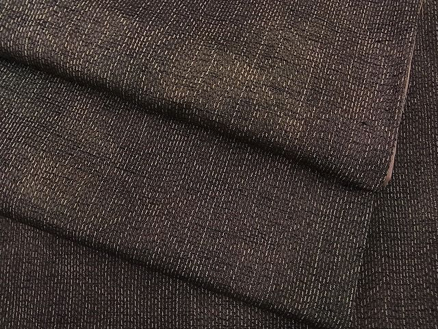 平和屋着物■上質な紬　麻の葉文様　逸品　n-ab0677