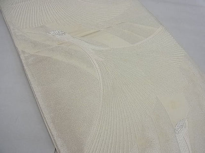平和屋着物■西陣 六通柄袋帯 唐織 飛鶴文 銀糸 逸品 n-ea0404
