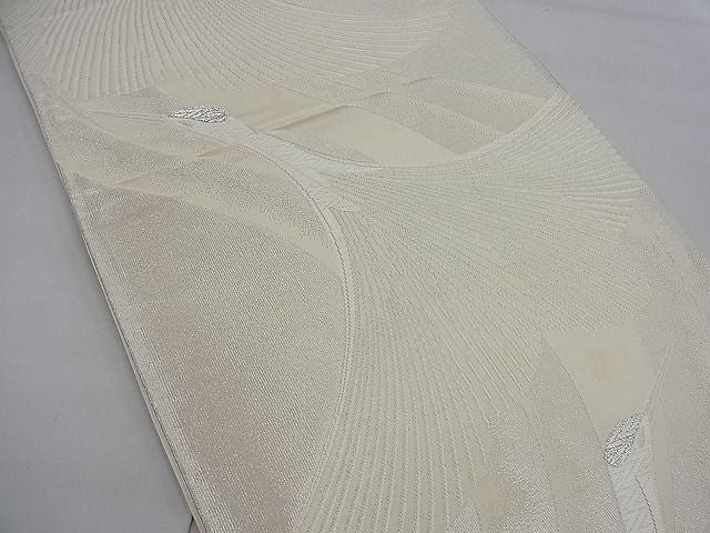 平和屋着物■西陣 六通柄袋帯 唐織 飛鶴文 銀糸 逸品 n-ea0404