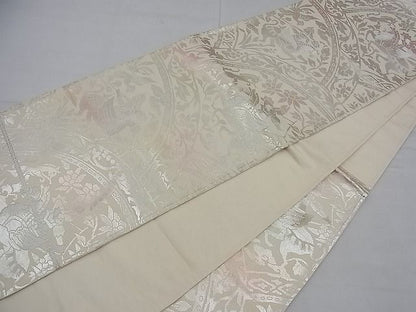 平和屋着物■六通柄袋帯 狩猟文 金糸 逸品 n-ea0405