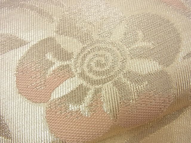 平和屋着物■六通柄袋帯 立波花唐草文 金糸 逸品 n-fn0902