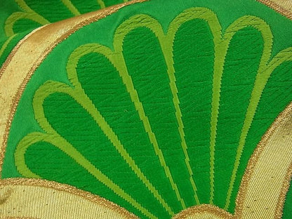 平和屋着物■六通柄袋帯 唐織 裏菊青海波 金糸 逸品 n-fn0931