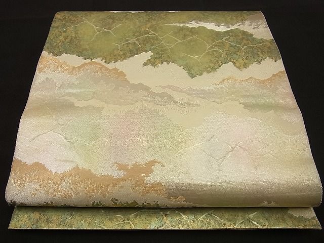 平和屋着物■西陣 服部織物謹製 六通柄袋帯 薫風 金銀糸 逸品 n-fn0940