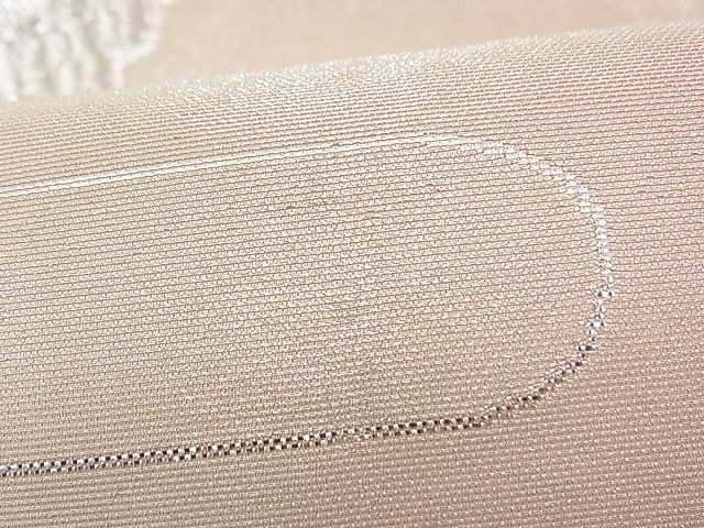 平和屋着物■両面六通柄袋帯 唐織 エ霞青海波文 銀糸 逸品 n-fw2357