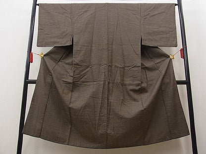 平和屋着物■男性 お召 絣文様 逸品 n-fw2552