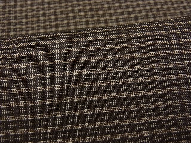 平和屋着物■男性 お召 絣文様 逸品 n-fw2552