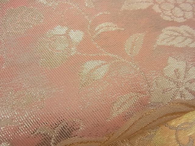 平和屋着物■六通柄袋帯 流水花唐草文 金銀糸 逸品 n-gh1824