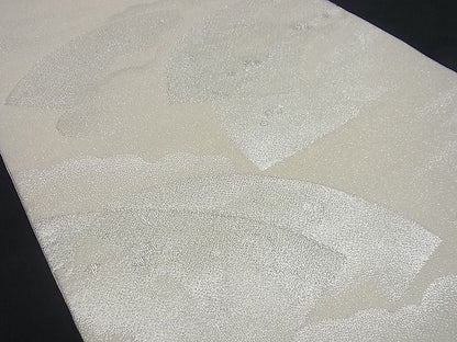 平和屋着物■太鼓柄袋帯 綴れ 名匠家紋 雲取り地紙文 銀糸 逸品 n-gh1826