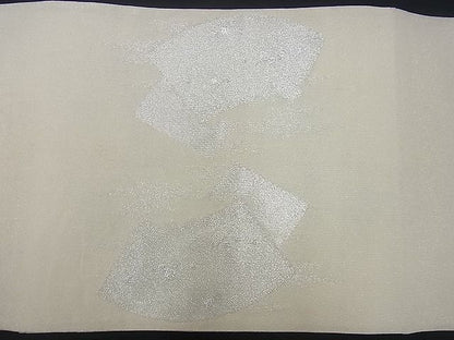 平和屋着物■太鼓柄袋帯 綴れ 名匠家紋 雲取り地紙文 銀糸 逸品 n-gh1826