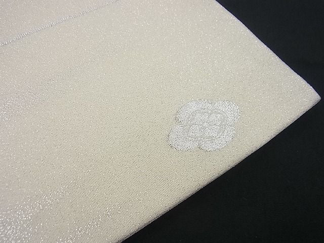 平和屋着物■太鼓柄袋帯 綴れ 名匠家紋 雲取り地紙文 銀糸 逸品 n-gh1826