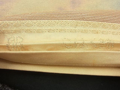 平和屋着物■西陣 服部織物謹製 六通柄袋帯 こはく錦 霞文 金銀糸 逸品 n-gh1829