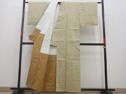 平和屋着物■上質な紬 よろけ縞 逸品 n-gh2139