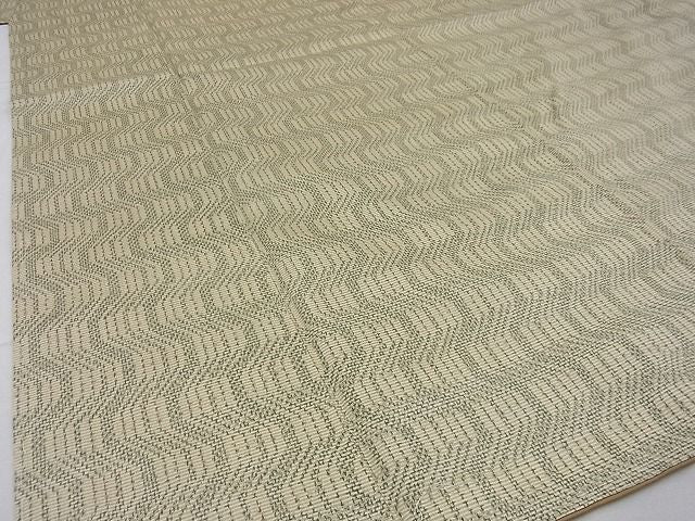 平和屋着物■上質な紬 よろけ縞 逸品 n-gh2139