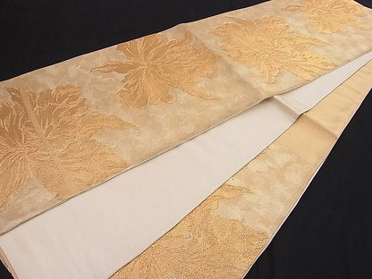 平和屋着物■六通柄袋帯 雲重ね花鳥文 金銀糸 京やまと 逸品 n-hj2833