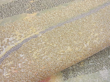 平和屋着物■佐賀錦 六通柄袋帯 クリスタル・ロマン 金銀糸 逸品 n-hj5913