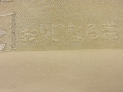 平和屋着物■六通柄袋帯 唐織 扇面花文 銀糸 逸品 n-ip0401