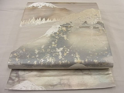平和屋着物■六通柄袋帯 重山文 金銀糸 逸品 n-ip0407